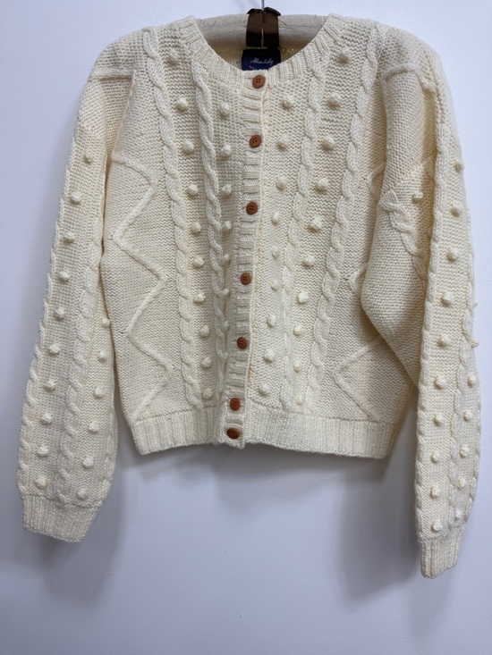 Allen Solly Sweaters - Allen Solly Cream Bobble Cable Knit Cardigan, EUC